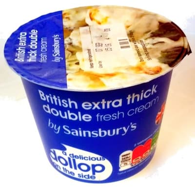 British extra thick double fresh cream