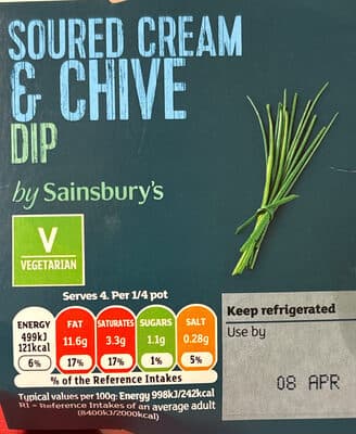 Soured Cream & Chive Dip