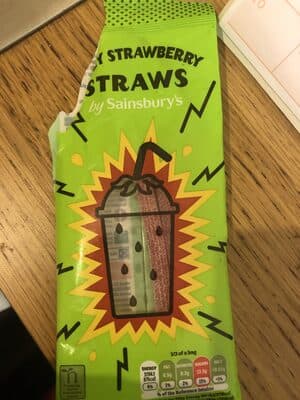 Fizzy Strawberry Straws