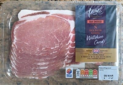 Oak smoked bacon