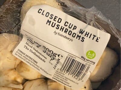Closed Cup Mushrooms