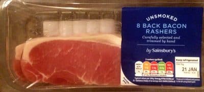 Unsmoked Back Bacon Rashers