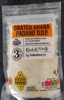Grated Grana Padano D.O.P