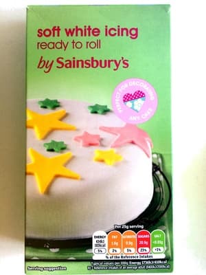 Soft white icing