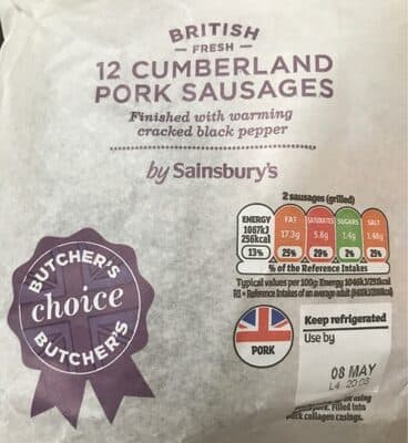 British Cumberland Pork Sausages