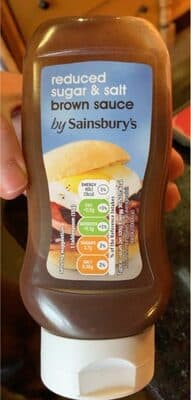 Reduced sugar and salt brown sauce