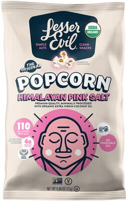 Himalayan Pink Salt Organic Popcorn