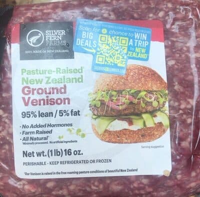 Pasture Raised New Zealand Ground Venison