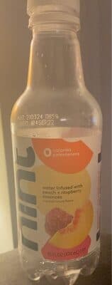 Water Infused With Peach Raspberry Essence