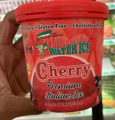 Cherry premium Italian ice