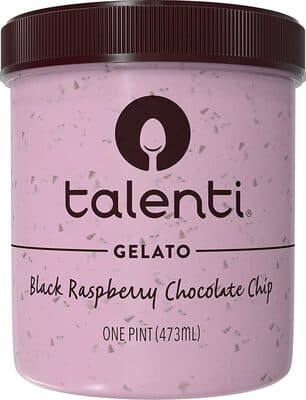 Black Raspberry Chocolate Chip Gelato