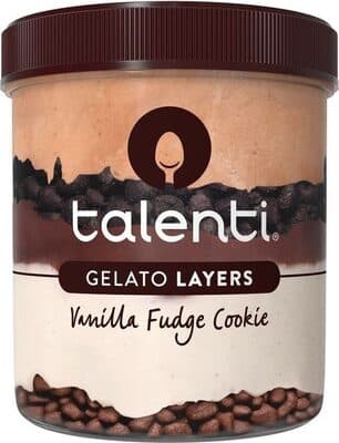 Vanilla Fudge Cookie Gelato Layers
