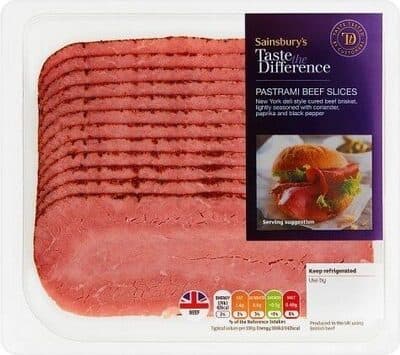 Taste the Difference Pastrami Beef Slices