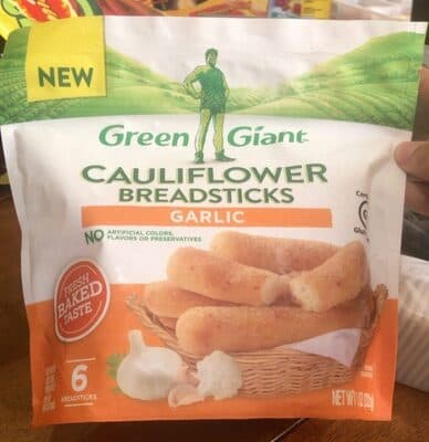 Garlic Cauliflower Breadsticks