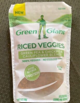 Green Pea & Chickpea Cauliflower Blend Riced Veggies