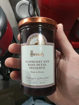 raspberry and rose petal preserve