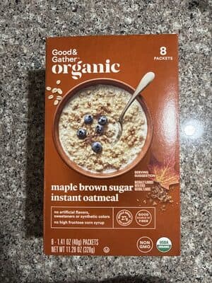 Organic Maple Brown Sugar Instant Oatmeal
