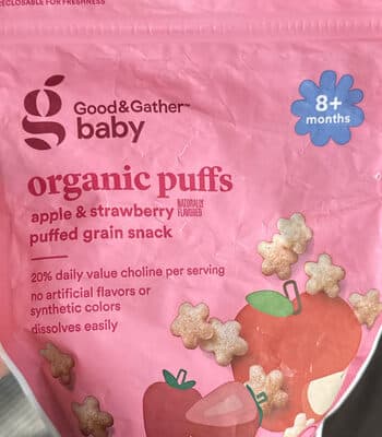 Organic Puffs Apple & Strawberry