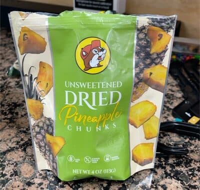 Unsweetened Dried Pineapple Chunks