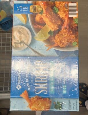 Raw Butterfly Breaded Shrimp