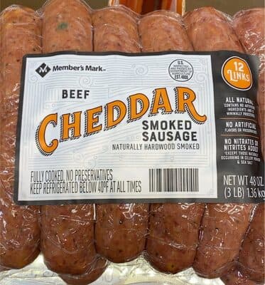 Beef Cheddar Smoked Sausage