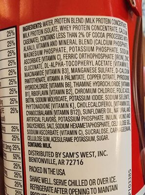Chocolate Flavored Protein Shake