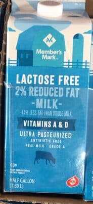 Lactose Free 2% Reduced Fat Milk