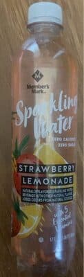 Strawberry Lemonade Flavored Sparkling Water Beverage