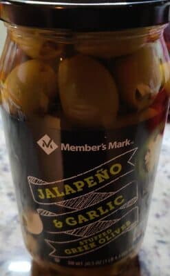 Jalapeno and Garlic Stuffed Greek Olives