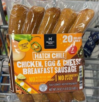 Chicken, egg & cheese Breakfast sausage