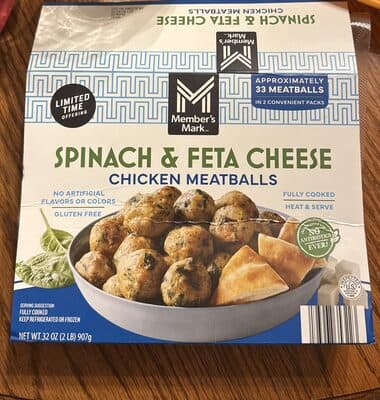 Spinach Feta Meatballs