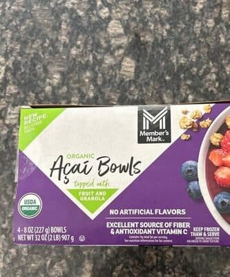 Organic Aa Bowls Topped With Fruit And Granola