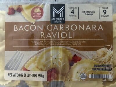 Carbonara Ravioli