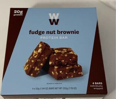 Fudge nut brownie protein bar