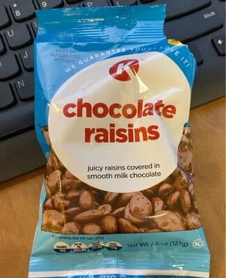 Chocolate Juicy Raisins Covered In Smooth Milk Chocolate