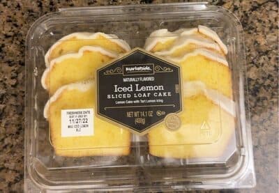Iced Lemon Sliced Loaf Cake