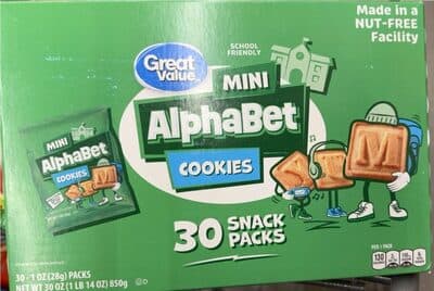 Mini alphabet cookies