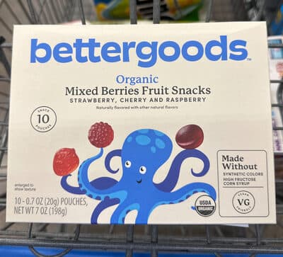 Organic Mixed Berries Fruit Snacks