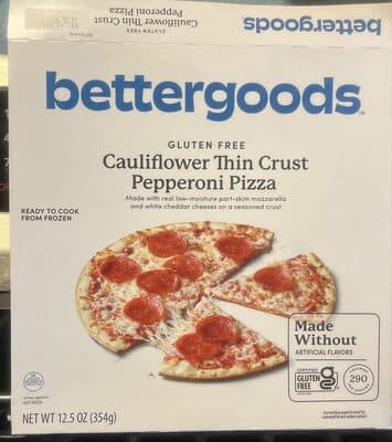 Cauliflower Thin Crust Pepperoni Pizza