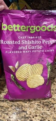 Roasted Shishito Pepper and Garlic Flavored Wavy Potato Chips
