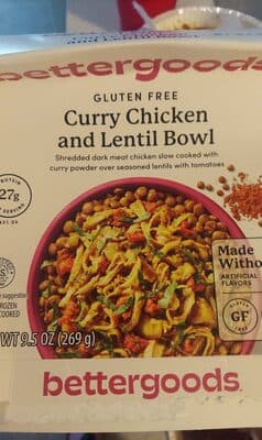 Curry Chicken and Lentil Bowl