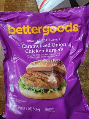 Caramelized Onion Chicken Burgers
