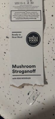 Mushroom Stroganoff with EGG NOODLES