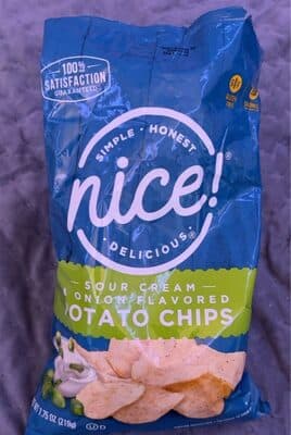 Nice! Sour Cream & Onion Flavored Potato Chips