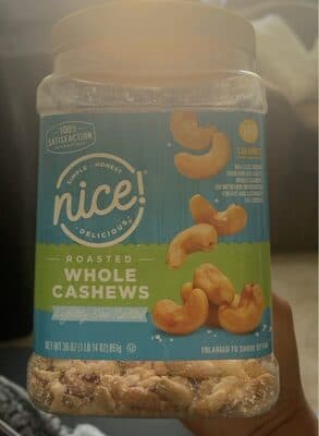 Roasted Whole Cashews Lightly Salted
