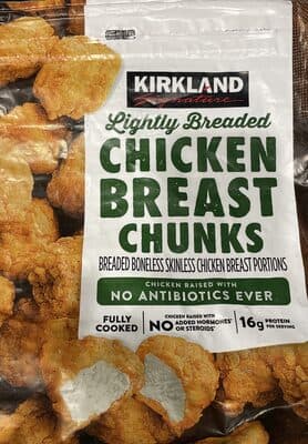 Lightly Breaded Chicken Breast Chunks