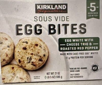 Sous Vide Egg Bites Egg White with Cheese Trio & Roasted Red Pepper