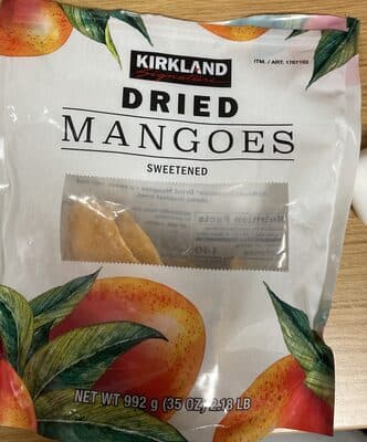 Dried Mangoes Sweetened