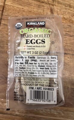 Organic Hard-Boiled Eggs