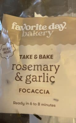 Focaccia Rosemary & Garlic